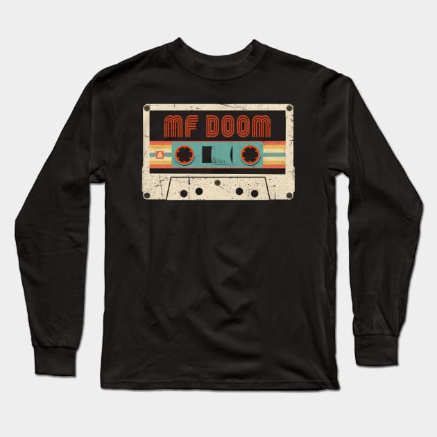 Mf Doom Classic Name Vintage Styles Color Gift 70s 80s 90s Long Sleeve T-Shirt by Gorilla Animal